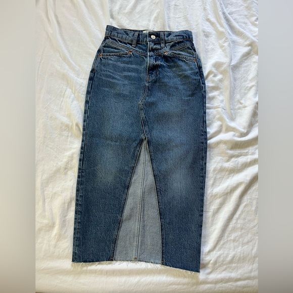 Reformation Denim Midi Skirt - Picture 2 of 6